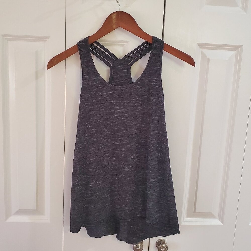 Nomads hemp wear gray melange racerback tank XS